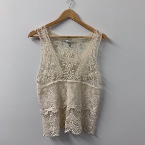 Dynamite Crochet Lace Tank *Free with Purchase*